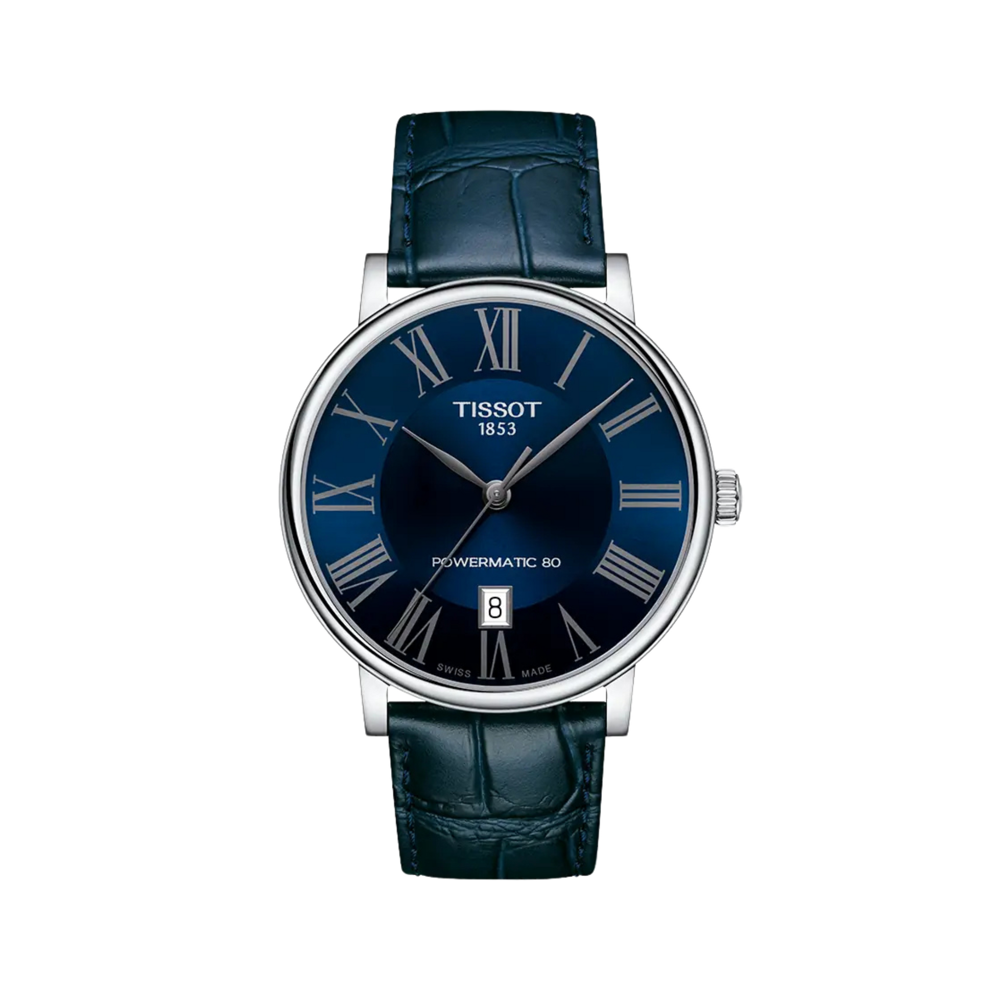 Reloj Tissot Carson Premium Powermatic 80 para Hombre – Automático y Esfera Azul 40 mm