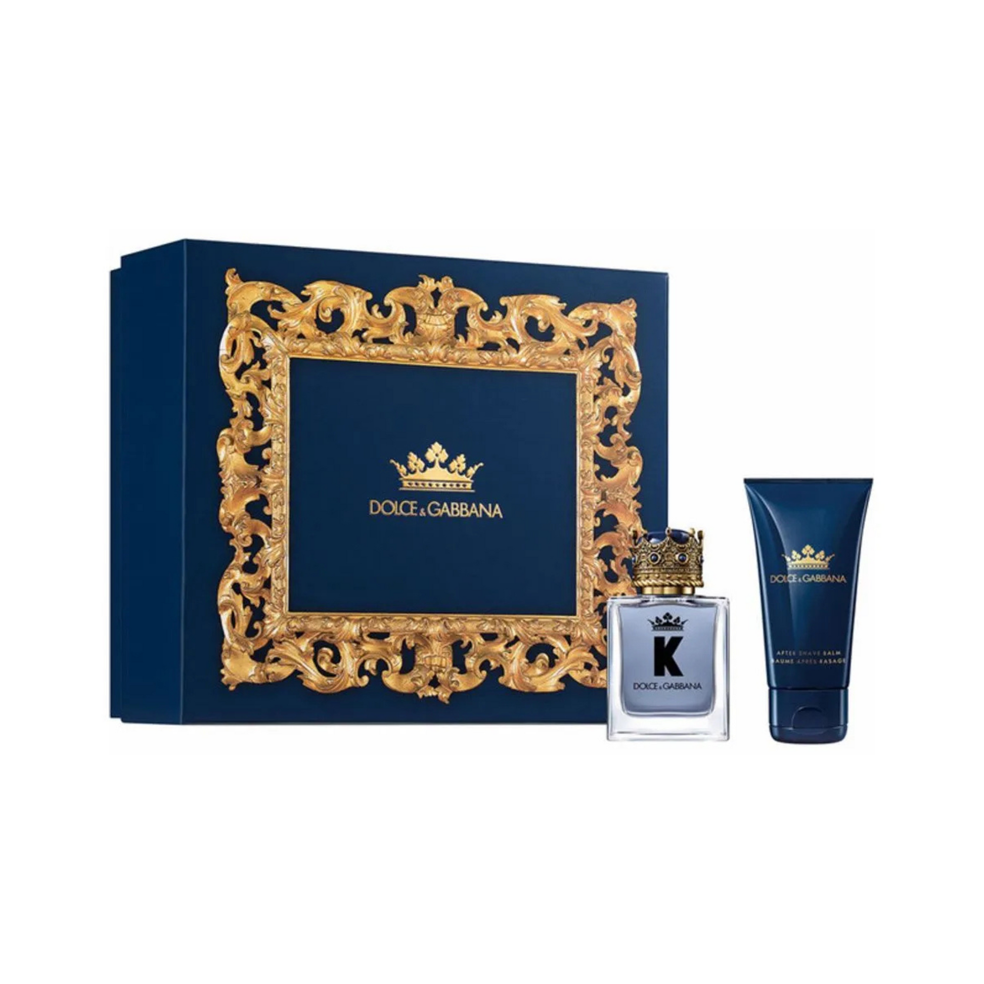 Set K by Dolce & Gabbana para hombre, Eau de Toilette 50 ml y bálsamo after shave, aroma sofisticado.